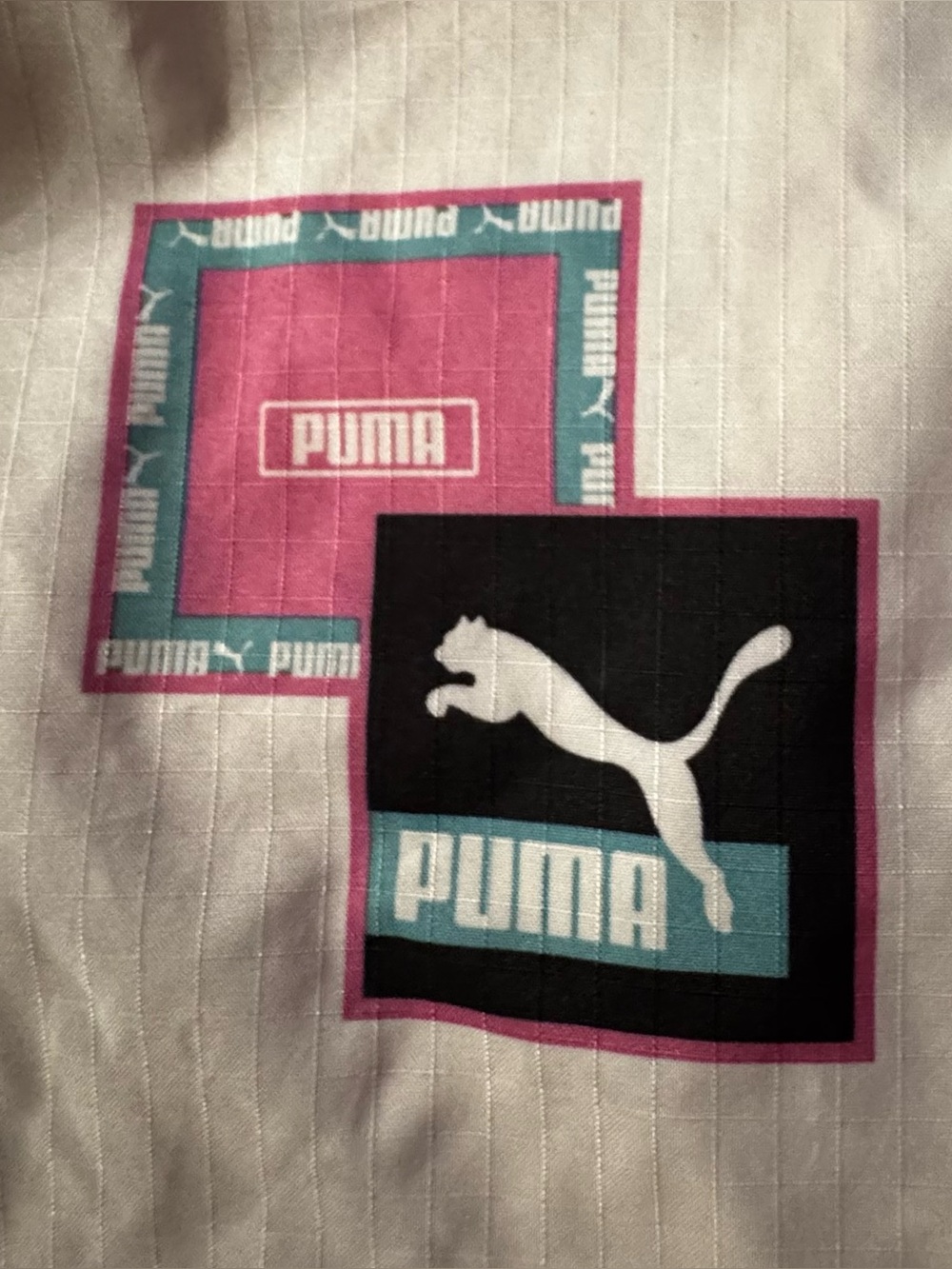 Puma size M board shorts athletic all over print logo beach sports - Picture 6 of 13